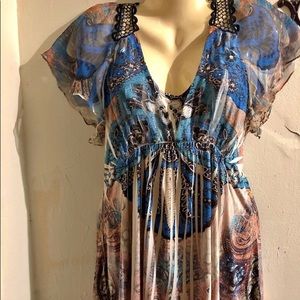 Boston Proper multicolor top. Size large